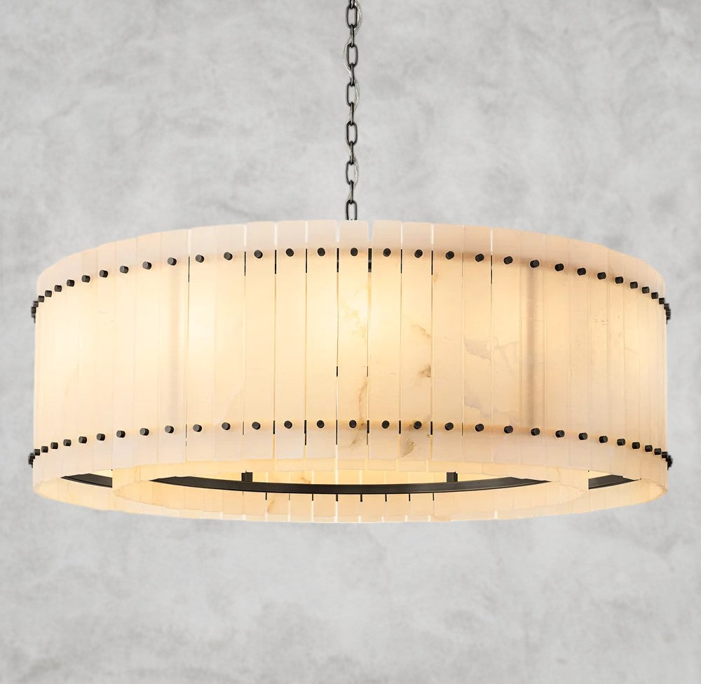 San Marco Alabaster Round Chandelier 22", 37", 48", 60"